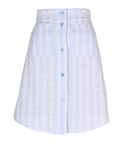 Gucci Summery Stripe Skirt, Cotton, Blue, UK4, 3*
