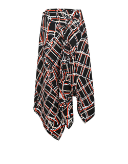 Bottega Veneta Wrapped Skirt, Silk, Multi, UK8, 2*