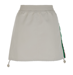 Gucci Web Mini Skirt, Polyamide, White, Sz M, 2*