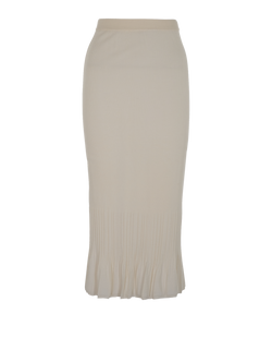 Bottega Veneta Knitted Skirt, Cashmere, White, Sz S, 2*