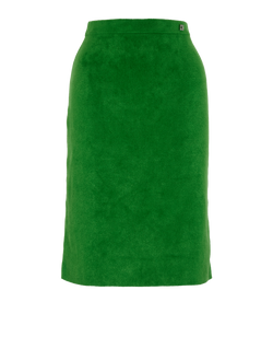 Gucci Pencil Skirt, Viscose, Green, Sz XS, 3*