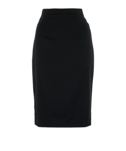 Burberry Pencil Skirt, Wool, Black, UK8, 3*