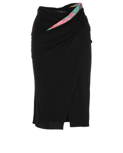 Versace Underwater Barocco Skirt, Viscose, Black, UK 6, 2*