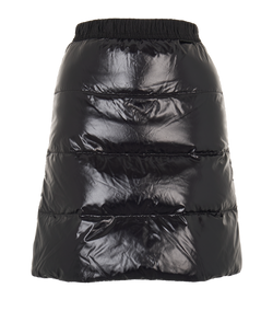 Moncler Mini Skirt, Down, Black, UK6, 3*