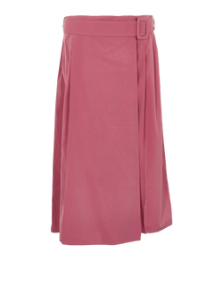 Loro Piana Ophelia Midi Skirt, Cotton, Pink, UK14, 3*