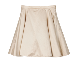 Miu Miu Flared Mini Skirt, Wool/Silk, Cream, UK4, 2*
