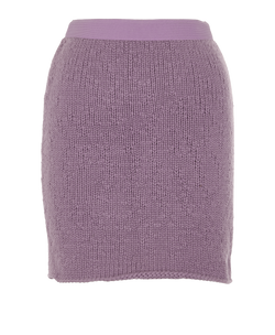 Bottega Veneta Knitted Skirt, Wool, Purple, Sz XS, 2*
