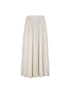 Christian Dior Pleated Maxi Skirt, £1,100, Clothing, Cream, Silk, Front view