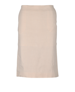 Acne Studios Back-Vent Skirt, Linen/Viscose, Pink, UK 8, 2*