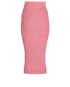 Balmain Knit Pencil Skirt, £150, Clothing, Pink, Viscose, Back view
