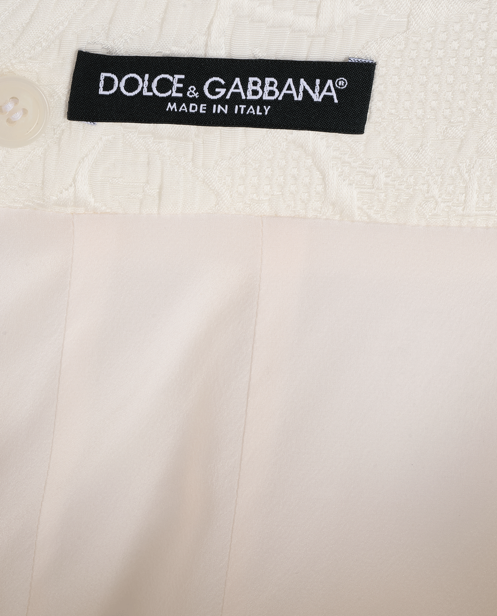 Dolce & Gabbana Jacquard Skirt, &pound;80, Clothing, White, Cotton, Other view