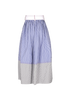 Chloe Striped Skirt, £150, Clothing, Blue/White, Cotton, Back view