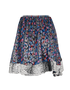 Isabel Marant Merezia Skirt, &pound;90, Clothing, Blue/Silver, Silk, Back view