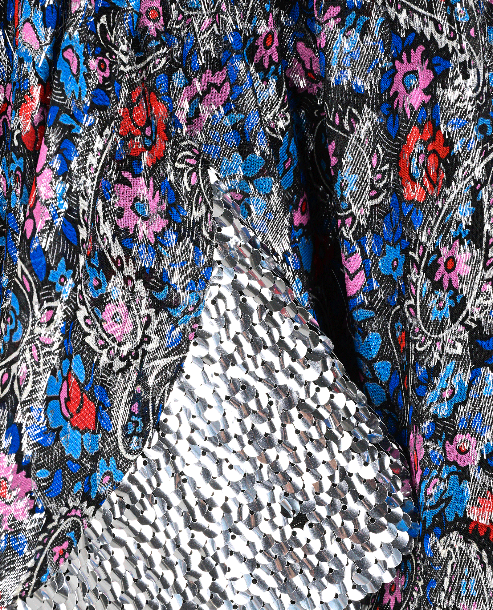 Isabel Marant Merezia Skirt, &pound;90, Clothing, Blue/Silver, Silk, Other view