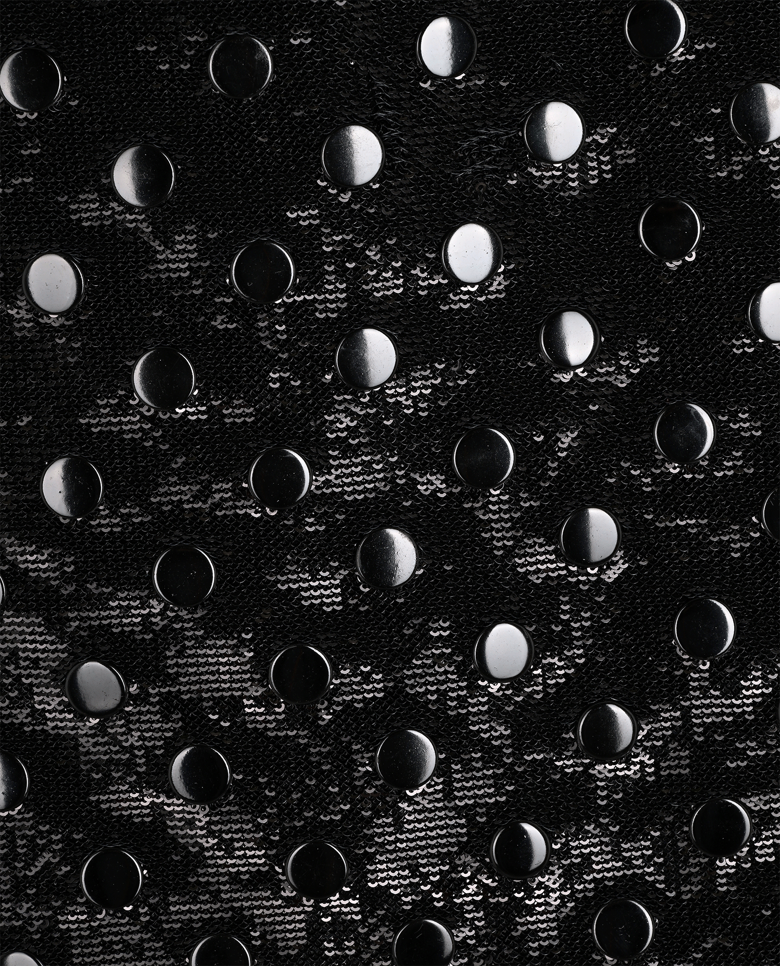 Saint Laurent 2019 Sequin & Polka Dot Mini Skirt, &pound;210, Clothing, Black, Wool, Other view