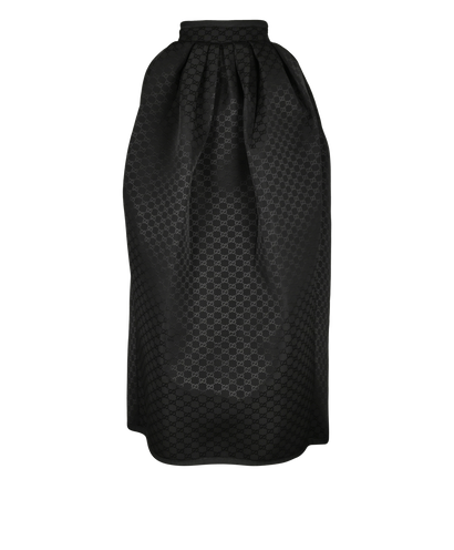 Gucci GG Maxi Skirt, &pound;320, Clothing, Black, Cotton/Viscose, Front view