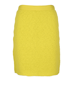 Bottega Veneta Knitted Skirt, Wool, Green, Sz M, 3*