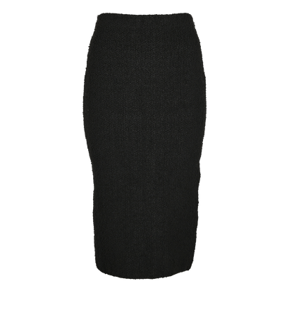 Bottega Veneta Textured Skirt, £150, Clothing, Black, Polyester Mix/Viscose, Front view