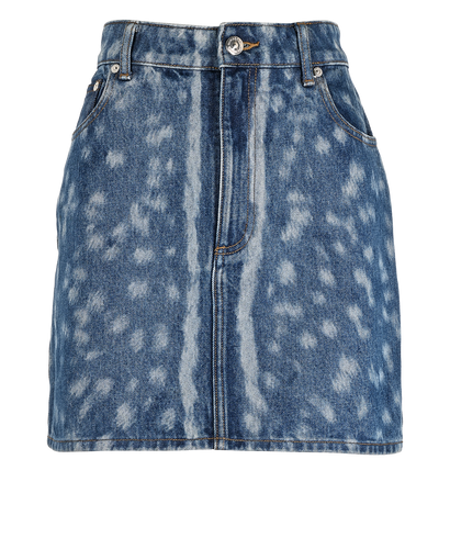 Burberry Denim Mini Skirt, £250, Clothing, Blue, Cotton, Front view