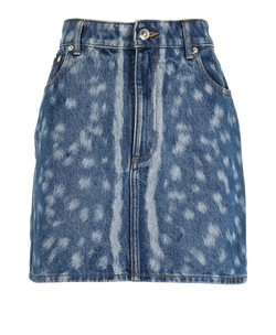 Burberry Denim Mini Skirt, Cotton, Blue, UK8, 3*