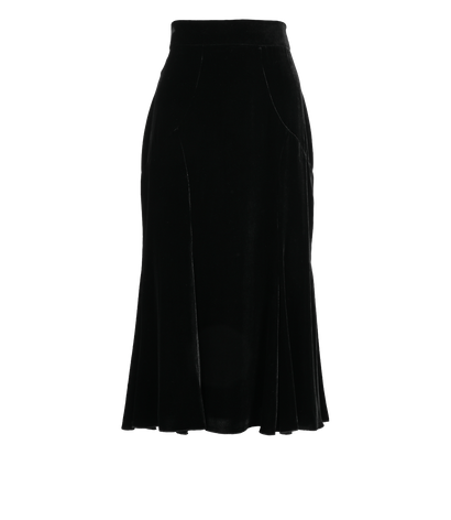Dolce & Gabbana Midi Skirt, £95, Clothing, Black, Viscose, Front view