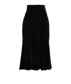 Dolce & Gabbana Midi Skirt, Viscose, Black, Uk10, 3*