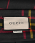 Gucci Check Zipped Skirt, £250, Clothing, Navy/Red/Yellow, Wool, Other view