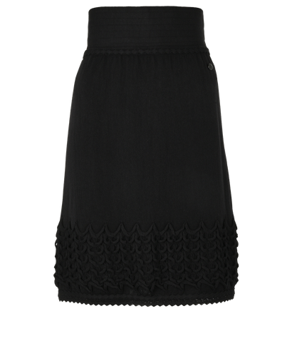 Chanel Above Knee Length Skirt, £310, Clothing, Black, Wool, Front view