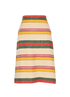 Gucci Striped Skirt, £190, Clothing, Beige, Linen, Front view