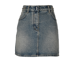 Givenchy 4G Chain Mini Skirt, Cotton, Blue, UK 8, 3*