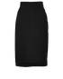 Saint Laurent 2010 Back-Zip Skirt, &pound;70, Clothing, Black, Polyester (Polymer)/Wool, Front view
