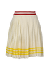 Gucci x Adidas Striped Skirt, £220, Clothing, Cream, Silk, Front view