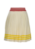 Gucci x Adidas Striped Skirt, £220, Clothing, Cream, Silk, Back view