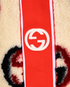 Gucci Shearling GG Skirt, £250, Clothing, Cream/Red, Wool, Other view