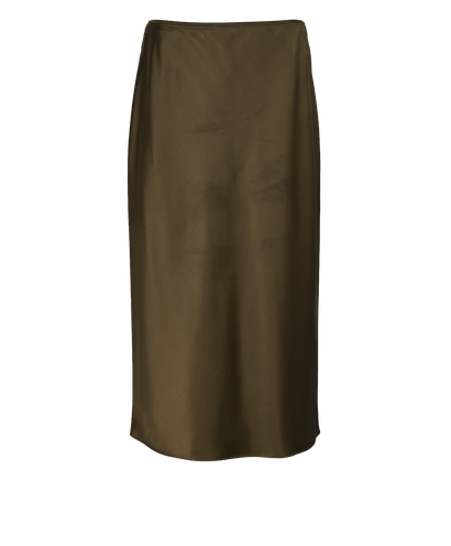 Joseph Isaak Skirt, £95, Clothing, Green, Silk, Front view