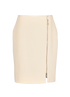 Gucci Zip Detail Skirt, £150, Clothing, Cream, Viscose/Wool, Front view