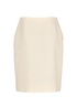 Gucci Zip Detail Skirt, £150, Clothing, Cream, Viscose/Wool, Back view