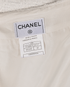 Chanel 09C Logo Plaque Tweed Skirt, £250, Clothing, White, Chiffon (Rayon)/Cotton, Other view