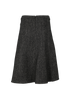 Celine Asymmetric Tweed A-Line Skirt, £120, Clothing, Black, Linen/Wool, Back view