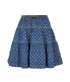 Louis Vuitton Monogram Tiered Skirt, £695, Clothing, Blue, Denim, Front view