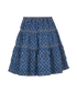 Louis Vuitton Monogram Tiered Skirt, £695, Clothing, Blue, Denim, Back view