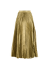 Christian Dior Metallic Maxi Skirt, &pound;1,500, Clothing, Gold, Polyester (Polymer), Back view
