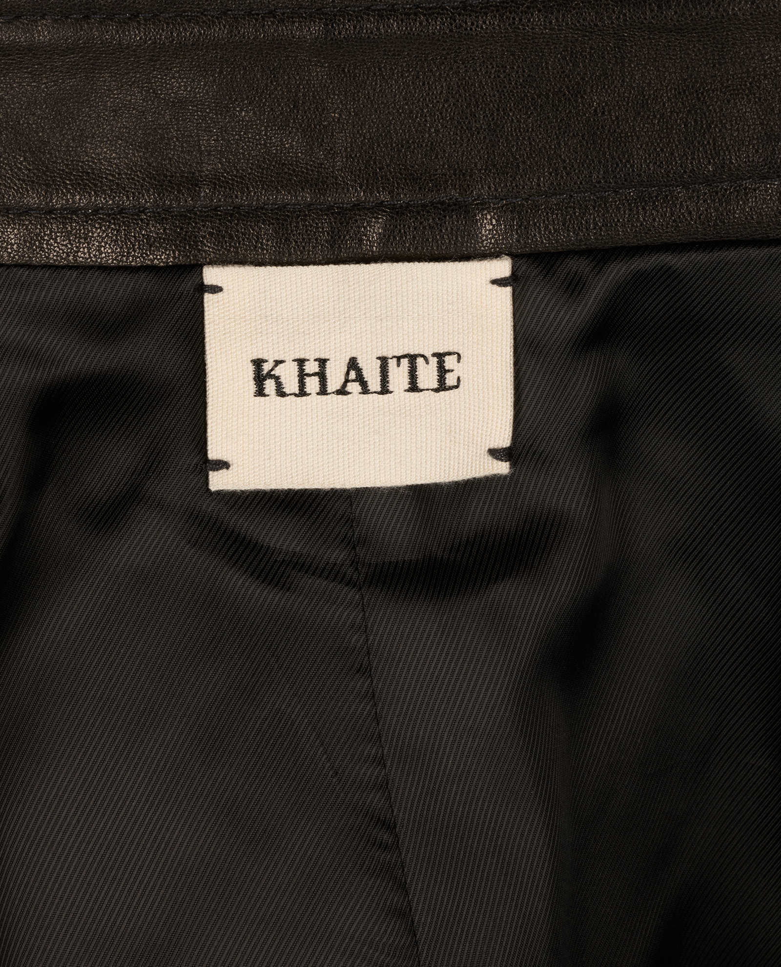 Khaite Zip-Detail Skirt, &pound;220, Clothing, Black, Leather, Other view