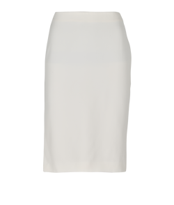 Alexander McQueen Pencil Skirt, Acetate/Rayon, White, UK 6, 3*