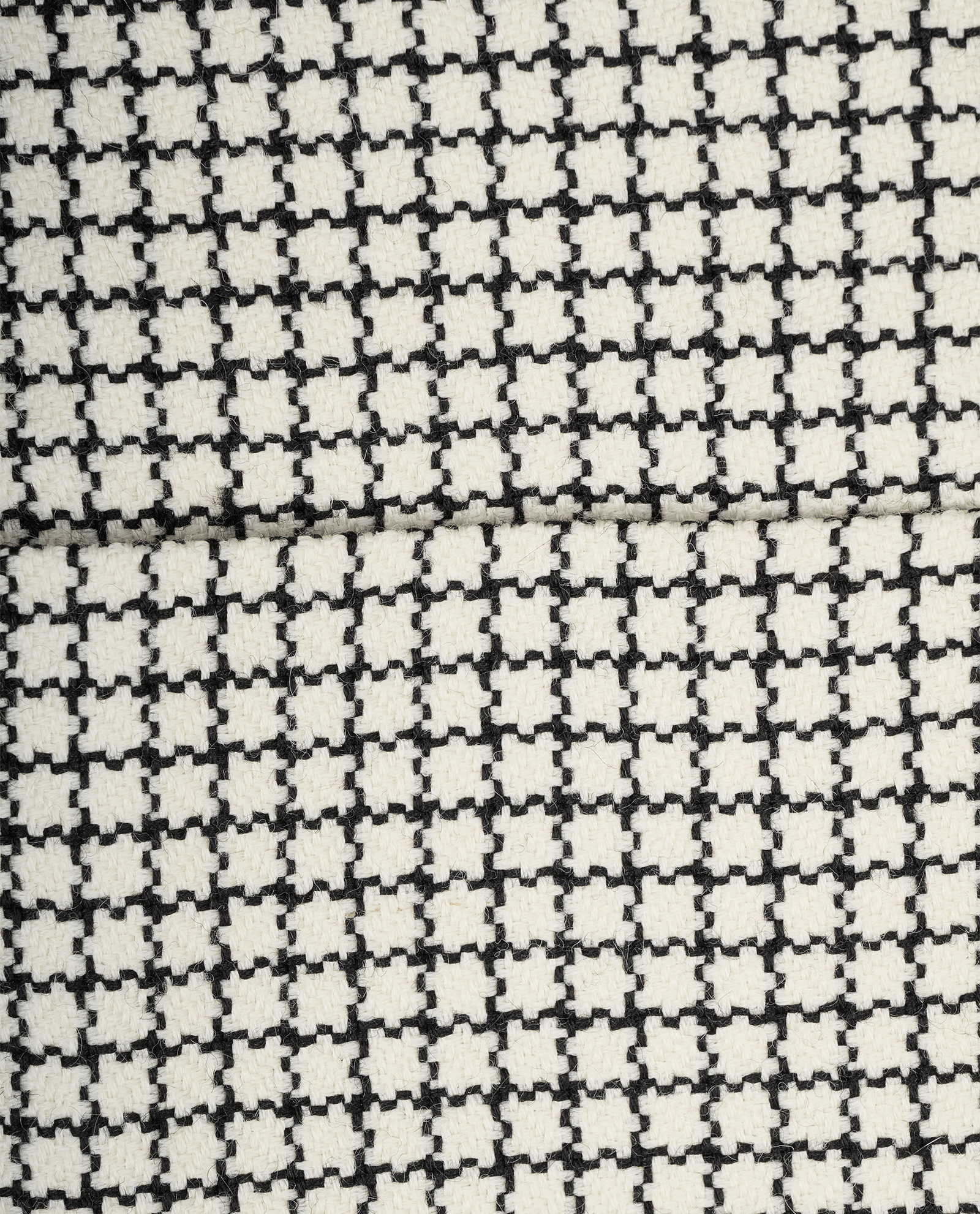 Fendi Houndstooth Mini Skirt, &pound;120, Clothing, Black/White, Wool, Other view