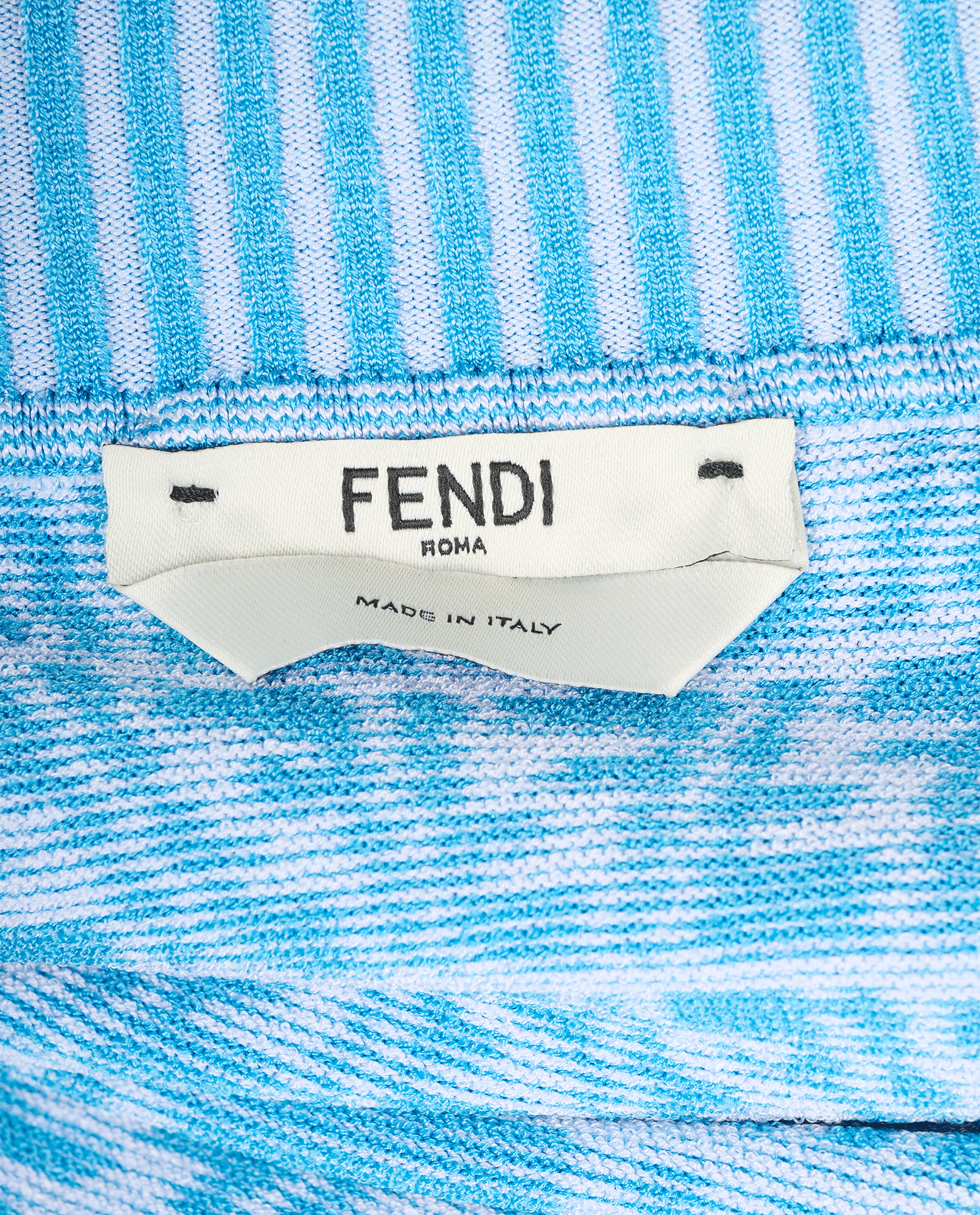 Fendi Vertigo Zucca Knitted Skirt, &pound;275, Clothing, Blue, Viscose, Other view