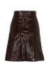 Gucci Horsebit Pleated Skirt, &pound;250, Clothing, Brown, Lambskin Leather, Back view