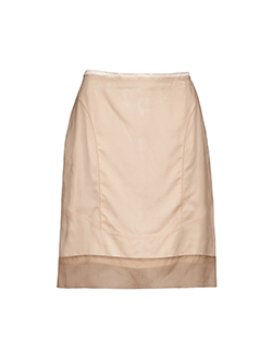 Maison Margiela Slip Skirt, Silk, Beige, UK 14