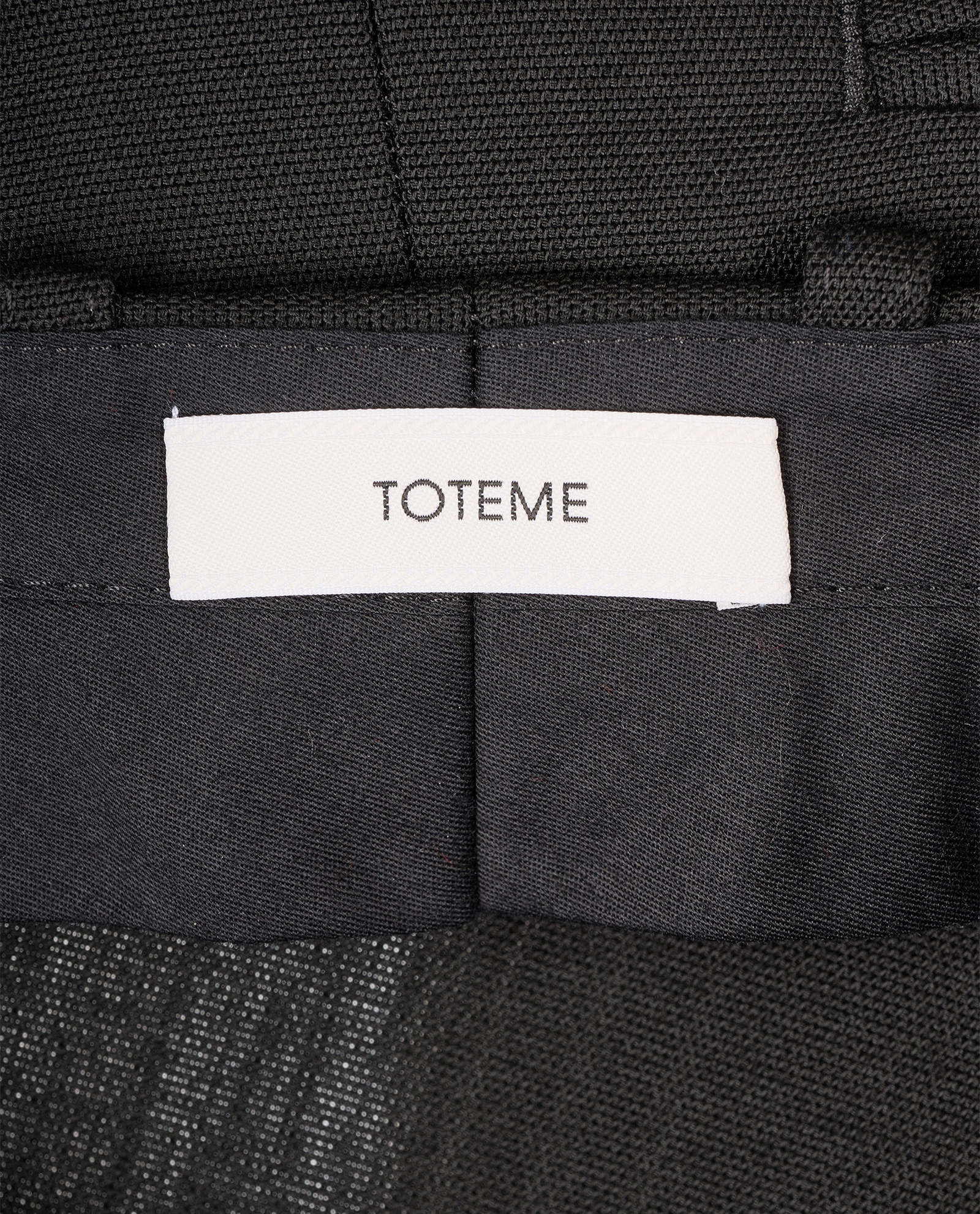 Toteme Low Waist Straight Skirt, &pound;180, Clothing, Black, Polyester (Polymer)/Wool, Other view