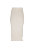 Rotate Knit Midi Skirt, &pound;95, Clothing, White, Nylon, Back view